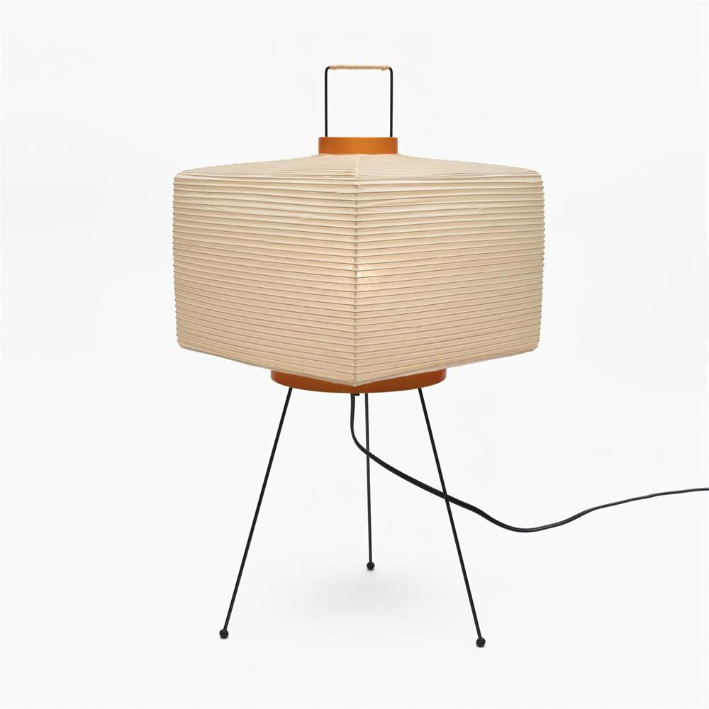 Akari 7A Minimalist Table Lamp with Hand-Folded Washi Shade