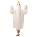 New Big Goose Coral Velvet Pajamas for Men and Women in Winter Funny Couple Cute Cartoon Elizabeth Duck Home Clothes