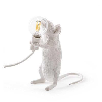 Cross-border cartoon mouse table lamp Nordic animal lamps living room dining room bedroom clothing store resin ornaments bedside lamp