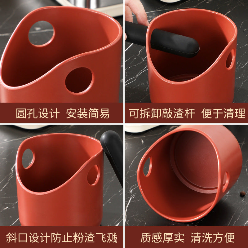 Coffee Powder Dregs Barrel Mini Coffee Dregs Knocking Powder Barrel Household Italian Coffee Bar Pour Dregs Storage Coffee Utensil