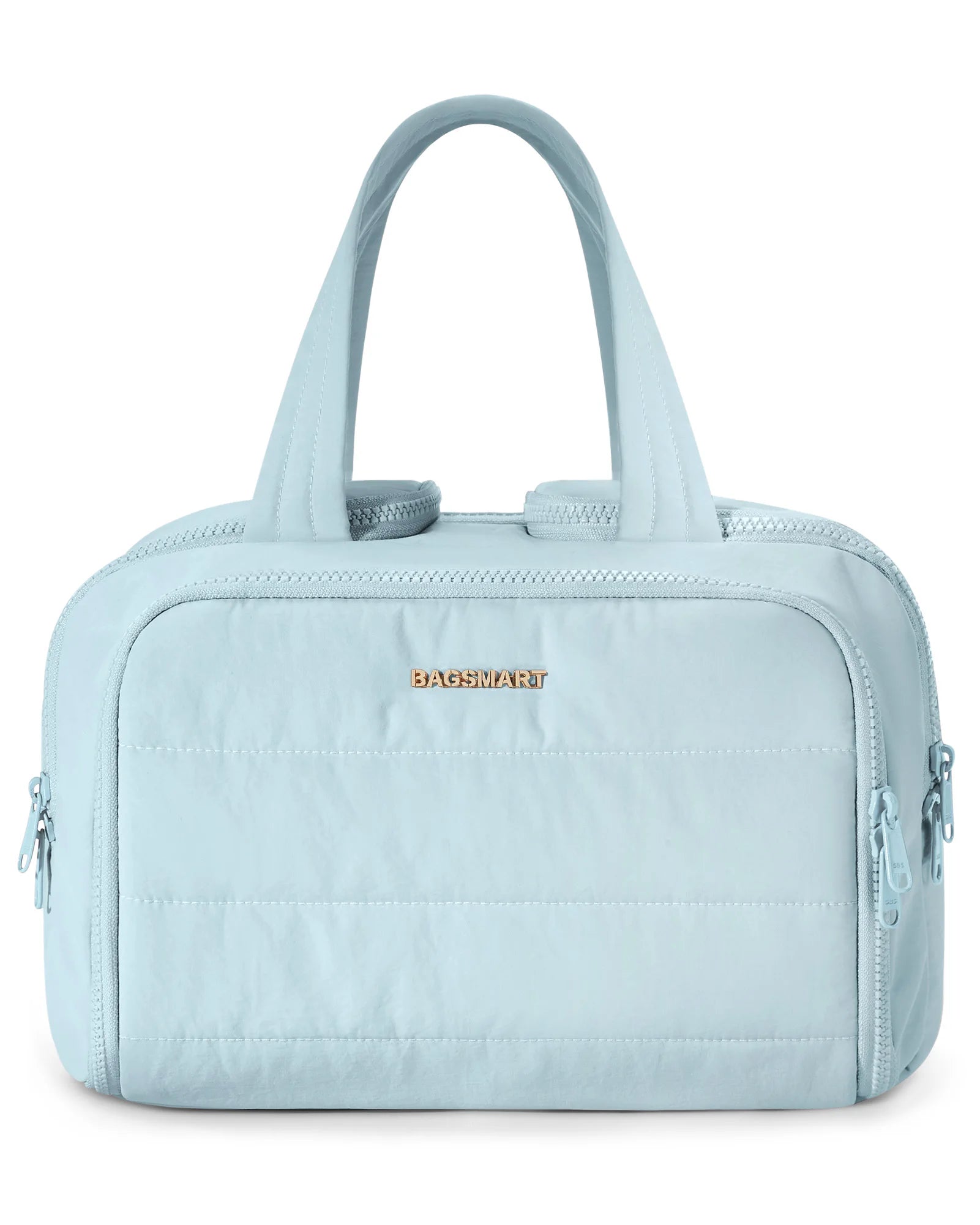 BAGSMART Large Capacity Travel Toiletry Bag Opening Makeup Bag Portable Cosmetic Storage Bag With Handle For Accessories Toiletr