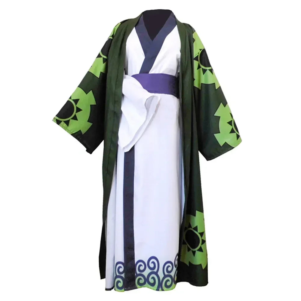 Costume de Cosplay Anime Roronoa Zoro, Kimono Wano Kuni Land Gewaad, tenues complètes pour Halloween et Carnaval