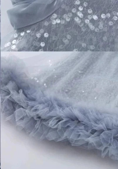 2025 Girls New High-End Tutu Dress Princess Banquet Birthday Party Wear Sequin New Elegant Clothing Pageant Walk Kids Formal