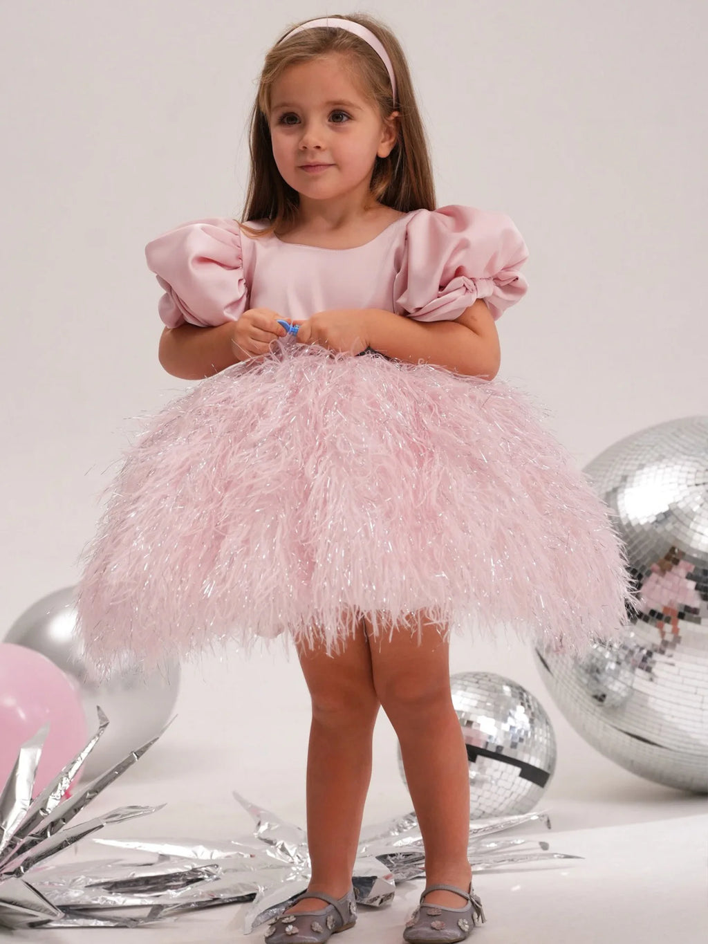 2026 New Kids Fashion Model Pageant Tutu Dress Piano Performance Gown Children Elegant Formal Attire Party Celebration Costume