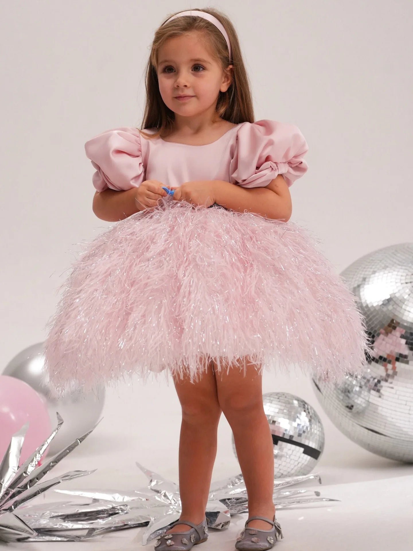 2026 New Kids Fashion Model Pageant Tutu Dress Piano Performance Gown Children Elegant Formal Attire Party Celebration Costume