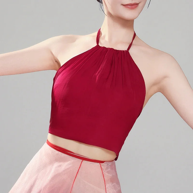 Classical Dance Costume New adient Tulle Performance Gown Drifting Elegance Dance Suit Basic Training Stage Costume