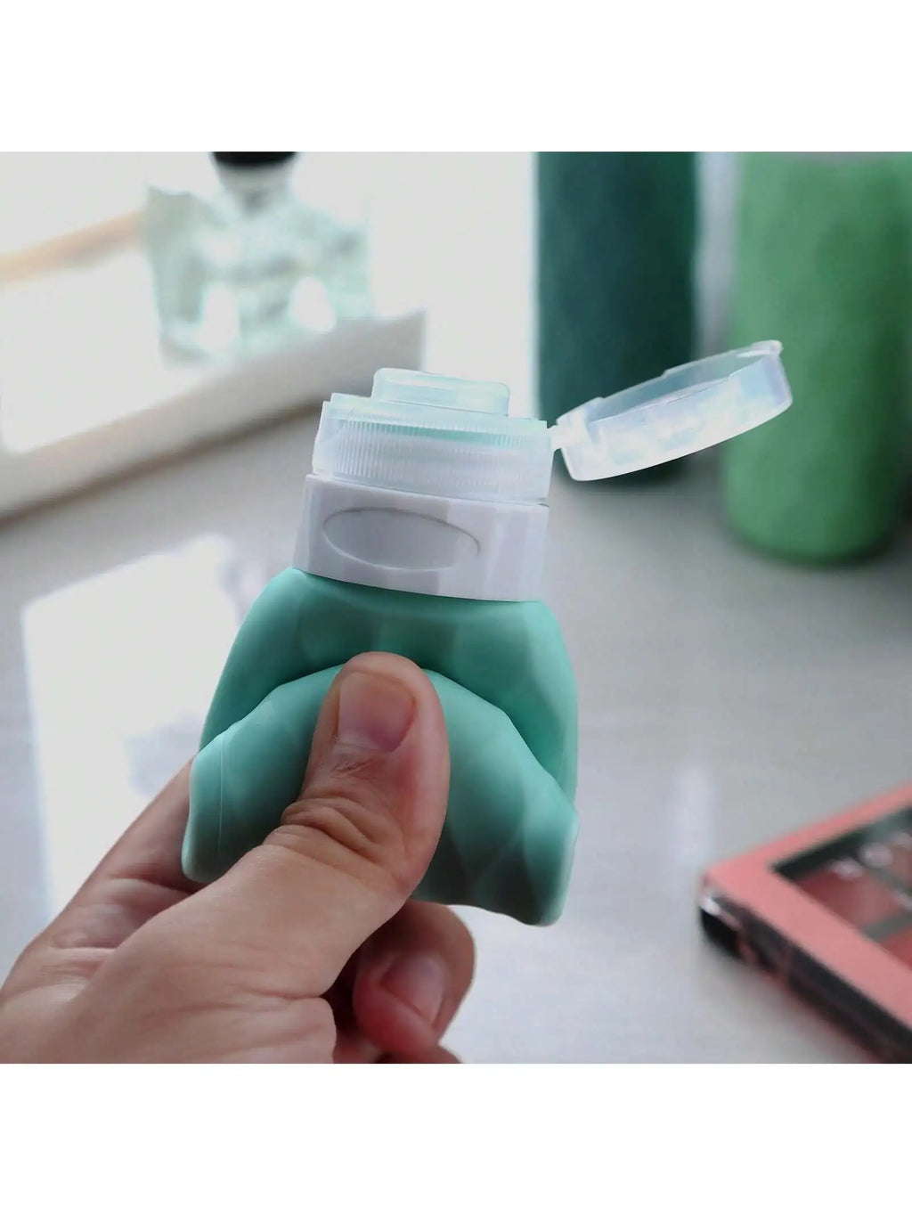 4 Pack SiliconeTravel Bottles for Toiletries, Tsa Approved 3oz Portable Travel Bottles, BPA Free Leak Proof Squeezable Travel Si