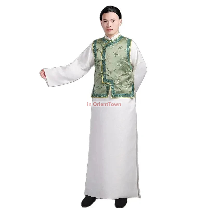 TV Film Stage Wear Chinese Style Ancient Costume The Qing Dynasty Prince Gown Traditional Tang Suit For Men